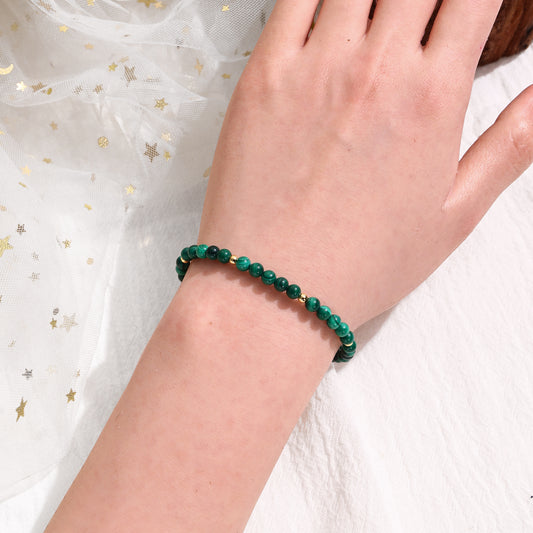 4mm Malachite Bracelet