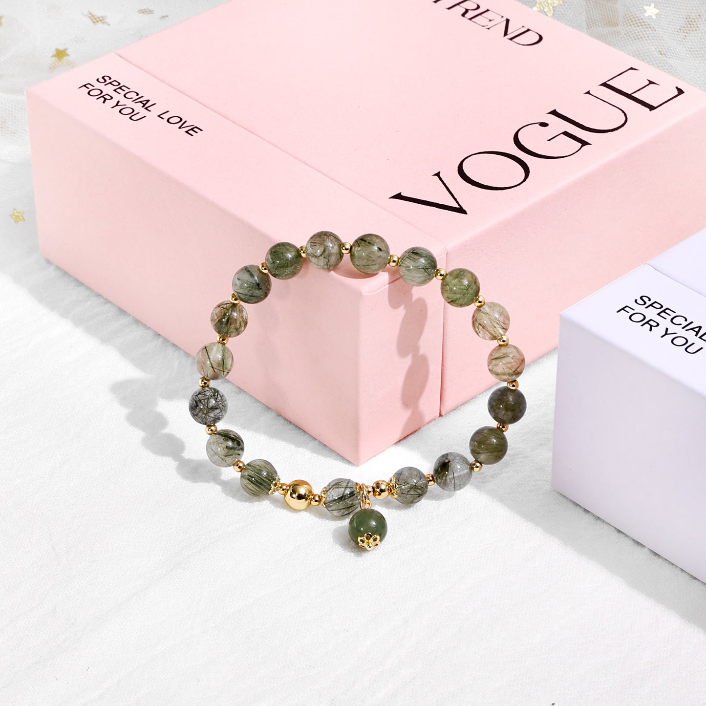 6mm Moss Agate Bracelet