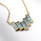 14K Gold Moss Agate Necklace