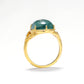 Adjustable 14K Gold Moss Agate Rings