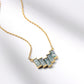 14K Gold Moss Agate Necklace