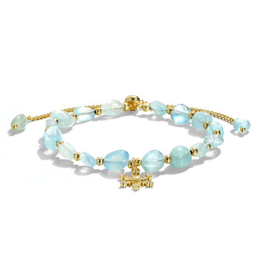 Irregular Aquamarine Bracelet