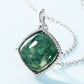 925 Silver Moss Agate Necklace