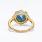 Adjustable 14K Gold Moss Agate Rings