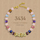 3434 Angel Number, Crystal Energy Bracelet