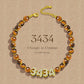 3434 Angel Number, Crystal Energy Bracelet