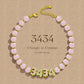 3434 Angel Number, Crystal Energy Bracelet